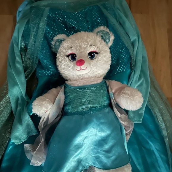 Frozen Elsa Costume and Build-a-Bear - Picture 7 of 7